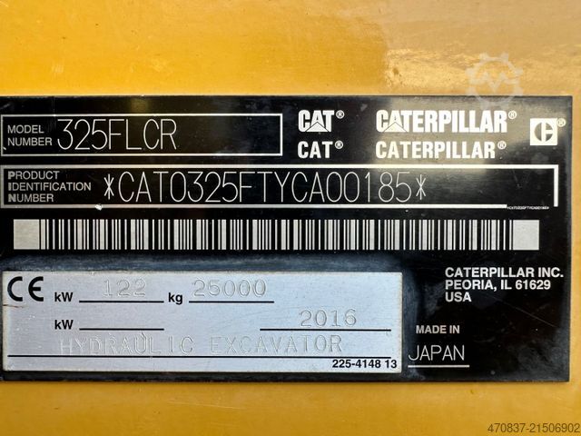 Εκσκαφέας ερπυστριοφόρος CATERPILLAR 325 FL CR / Gummipads