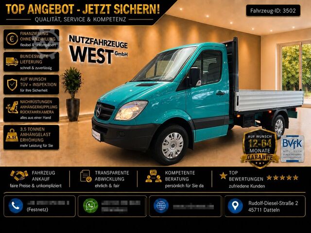 Furgonetka pick-up MERCEDES-BENZ Sprinter 313/316 CDI Pritsche Lang*Garantie*AHK*