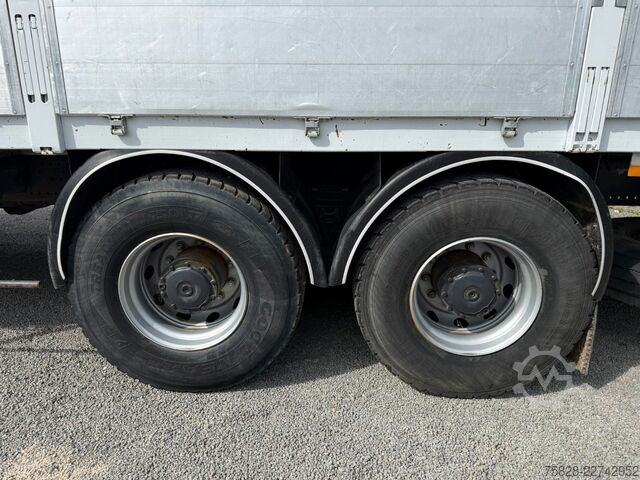 Camião de plataforma MERCEDES-BENZ Axor 2633 / 6x4 / Kran PM 15.5 LC / Funk Fern