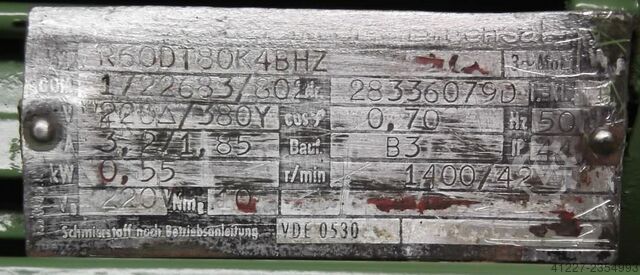 Motorreductor 0,55 kW 42 rpm SEW-EURODRIVE R60DT80K4BHZ
