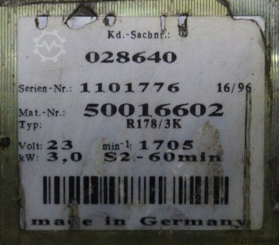 Electric motor for electric forklifts 23 V Schabmüller Steinbock R178/3K