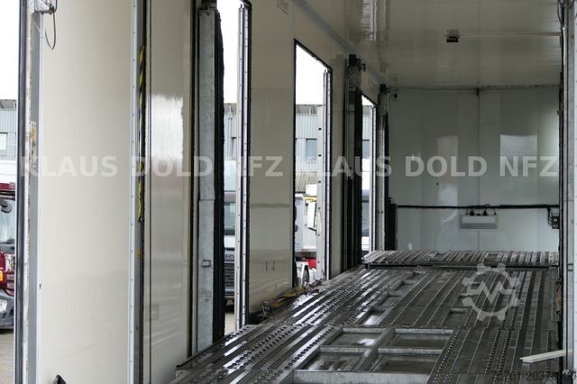 Auto met oplegger KÄSSBOHRER SP 9-16 geschlossener Autotransporter