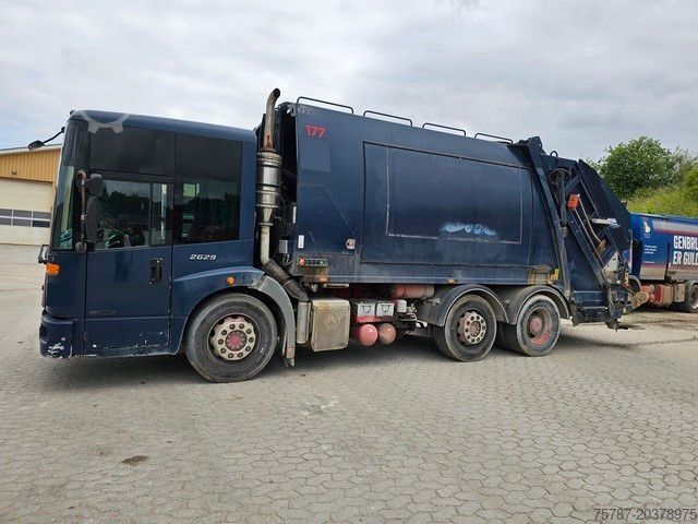 Vuilniswagen MERCEDES-BENZ 2629 NTM 21 cbm, 6x2, 1 Kammer