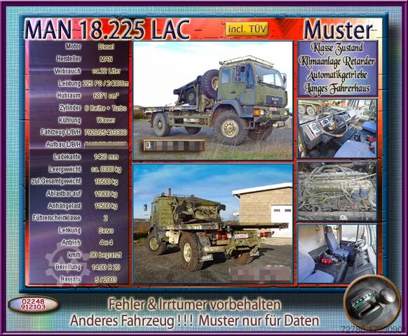 Særlig lastbil MAN MAN 18.225 L180 Allrad Automatik L2000
