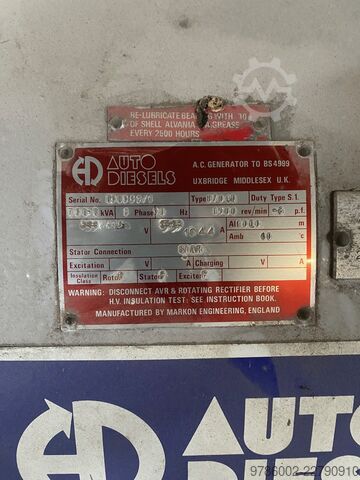 Dorman 12STCA / Auto Diesels generator Dorman 12STCA