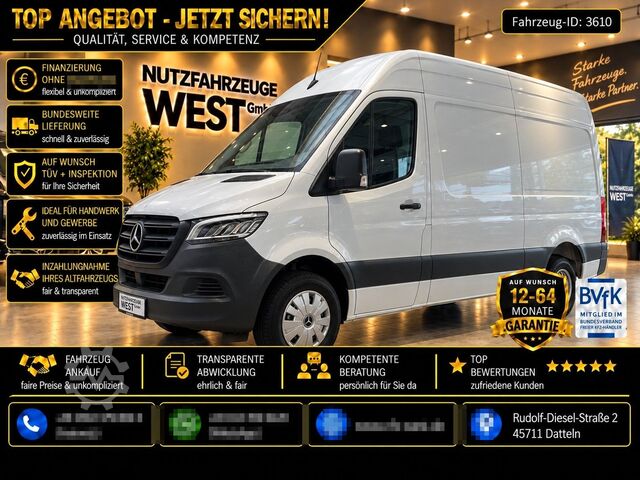 Dodávka s vysokou střechou MERCEDES-BENZ Sprinter 211/311 CDI*Hoch+Lang*L2-H2*Garantie