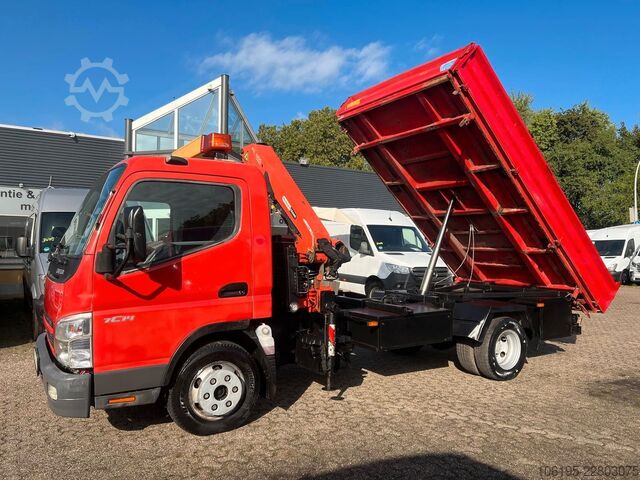 Třístranná sklápěcí dodávka MITSUBISHI Canter 7c14 *3S.Kipper+Palfinger Kran PK 4100C