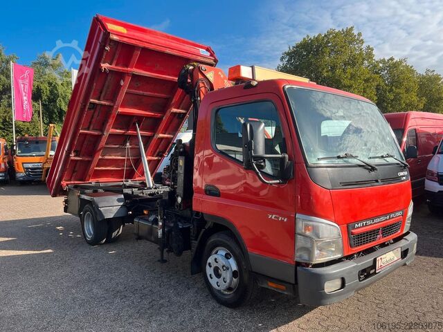 Třístranná sklápěcí dodávka MITSUBISHI Canter 7c14 *3S.Kipper+Palfinger Kran PK 4100C