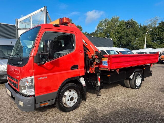 Třístranná sklápěcí dodávka MITSUBISHI Canter 7c14 *3S.Kipper+Palfinger Kran PK 4100C