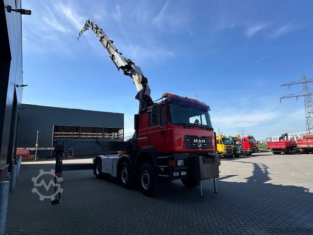 Vrachtwagen met kraan MAN 29.464 6x6 Tractor unit Palfinger PK 44002+Fly ...