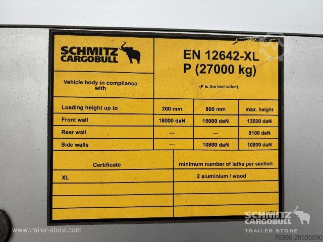 Open semitrailer with tarp Schmitz Cargobull Semitrailer Curtainsider Standard