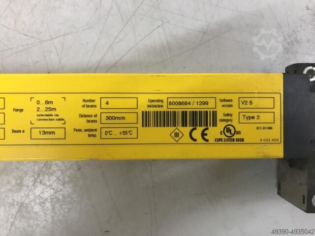 Rideau lumineux de sécurité multirayon M 2000 version étendue, rideau lumineux de sécurité, barrière SICK M20S-04130A122 + M20E-04130A122