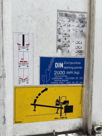 Wissellaadbak met platform & dekzeil Krone Jumbo 3m Innenhöhe Hubdach Edscha