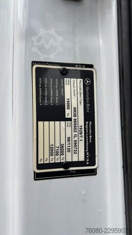 Kipper met kraan Mercedes-Benz Axor 1828 (BELGIAN TRUCK / HIAB 122 E / MANUAL ...