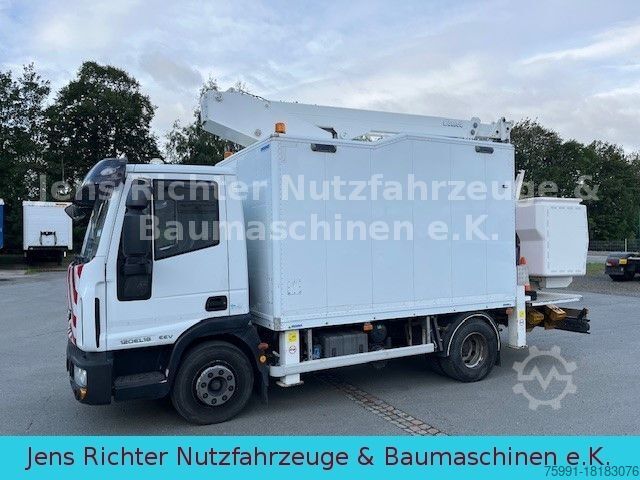 Çalışma platformlu kamyon IVECO ML 120EL18 Hubarbeitsbühne isoliert 15 Meter
