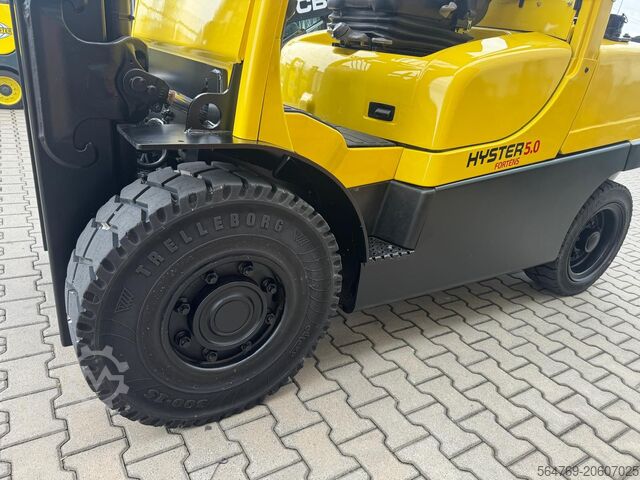 4 tekerlekli forklift Hyster H 5.0FT/Positioner+sideshift/ 3662 hours