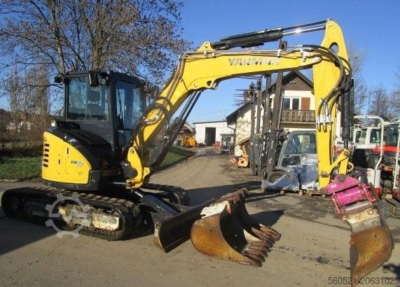 Minigraafmachine Yanmar VIO 57 - POWERTILT + Schnellwechsler + 4 Löffel