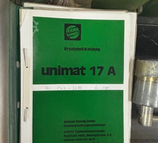Piallatrici WEINIG Unimat 17A
