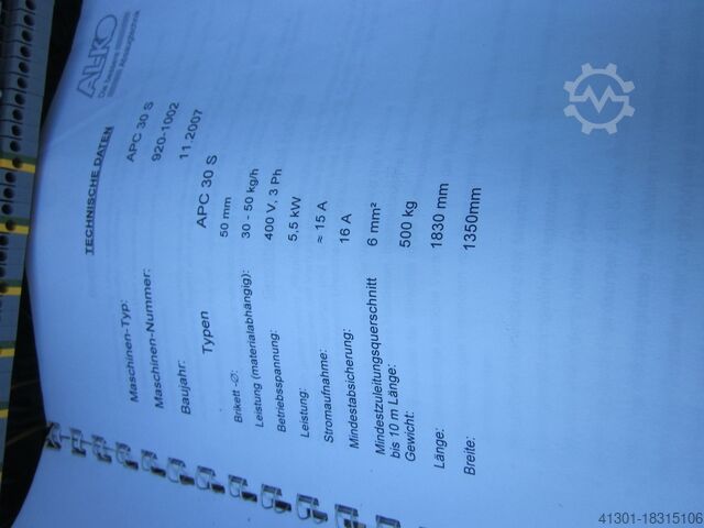 Schone luchtafzuigsysteem met brikettenpers AL-KO