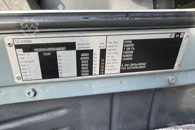 Tipvogn SCANIA G490 10x4 Dumper
