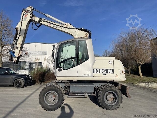 Mobiele graafmachine ATLAS Terex 1305M mit Greifer