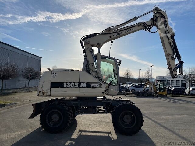 Mobiele graafmachine ATLAS Terex 1305M mit Greifer