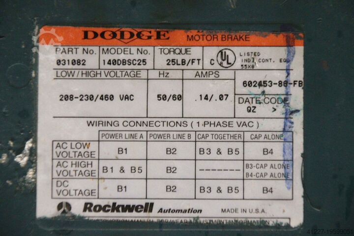 Motor eléctrico 5,5 kW 1460 rpm Reliance Electric 213TC  P  P21G1780A