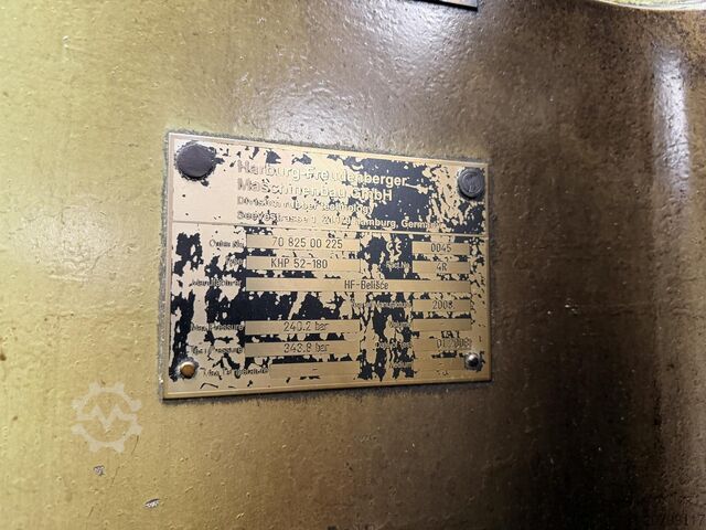 Hydraulische banden-vulkanisatiepers Harburg-Freudenberger Maschinenbau GmbH KHP 52-180