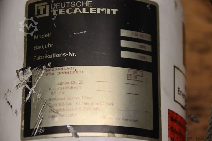 Oljeskåp med färskoljepump Tecalemit 1.54 80 01.4 1 bis 10 l/min