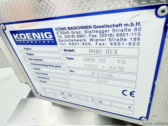 Formierki rolkowe - Rośliny König Mini Rex 4000