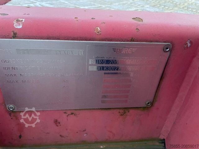 Containertransport Burg BPO 12 27 CCXGX 00 20/30 FT Chassis / BPW Axles...