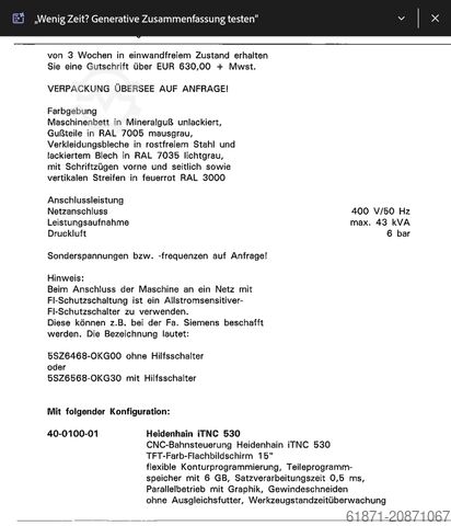 Universal machining center HERMLE C40U