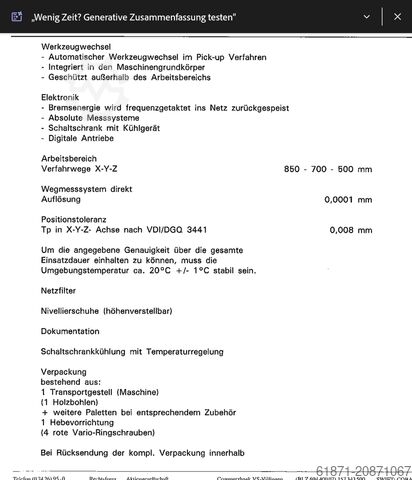 Universal machining center HERMLE C40U