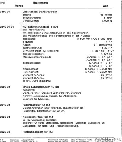 Universal machining center HERMLE C40U