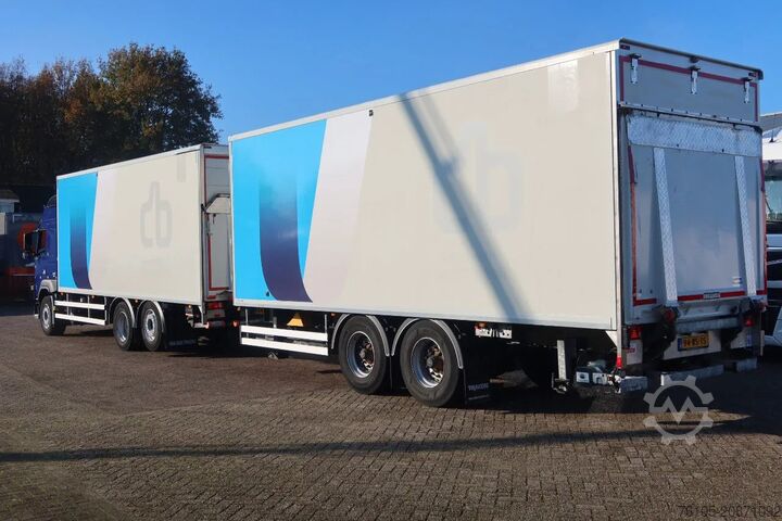 Box body Volvo FM 420 6x2 Bak + Dhollandia klep 1500 kg + Aanh...