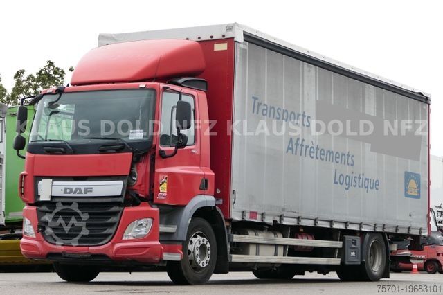 Camion cu platformă și prelată DAF CF 310 Pritsche Plane LBW Motorschaden