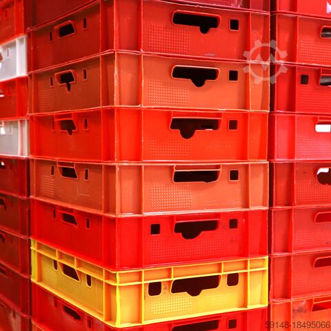 Used Meat crate E1 meat crate with open handles, L: 600, W: 400, H: 125 (mm). 25ltr, L: Kruizinga 38-FBE1-D-GBB-P