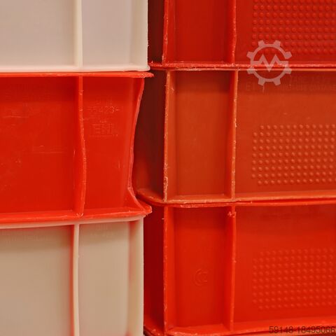 Used Meat crate E1 meat crate with open handles, L: 600, W: 400, H: 125 (mm). 25ltr, L: Kruizinga 38-FBE1-D-GBB-P