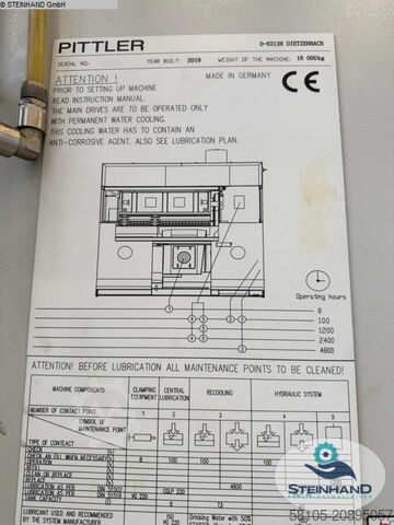 Centro de torneado y fresado CNC vertical PITTLER PV 315