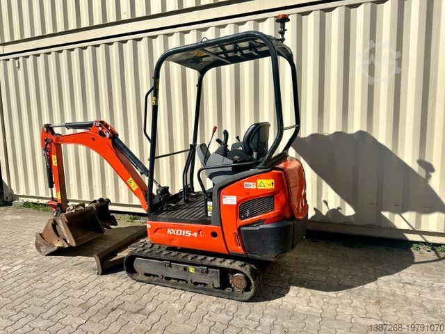 Minigraafmachine KUBOTA KX015-4 / 1.077 H / 4 x Löffel