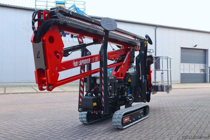 Przegubowa teleskopowa platforma robocza Platform Basket Spider 18.90 PRO CE Declaration, Valid inspection,