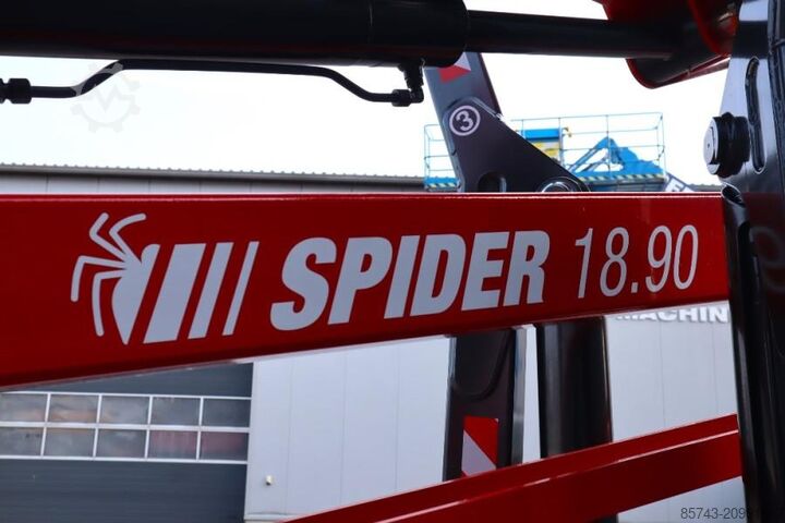 Przegubowa teleskopowa platforma robocza Platform Basket Spider 18.90 PRO CE Declaration, Valid inspection,