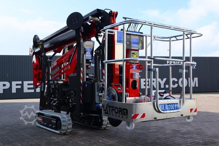 Przegubowa teleskopowa platforma robocza Platform Basket Spider 18.90 PRO CE Declaration, Valid inspection,