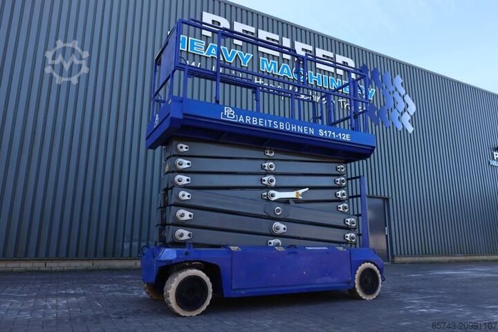 Schaarlift PB Lifttechnik S171-12E Electric, 17.3m Working Height, 400kg Cap