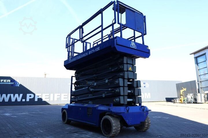 Schaarlift PB Lifttechnik S171-12E Electric, 17.3m Working Height, 400kg Cap