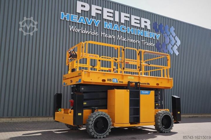 Scissor lift Haulotte HS15EPRO Valid Inspection, *Guarantee! Full Electr