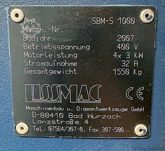 Ontbramingsmachine LISSMAC SBM-S 1000