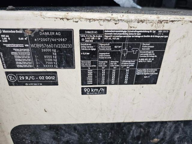 Vuilniswagen MERCEDES-BENZ 2629, 2 Kammern, Faun aus 2013, 22 cbm