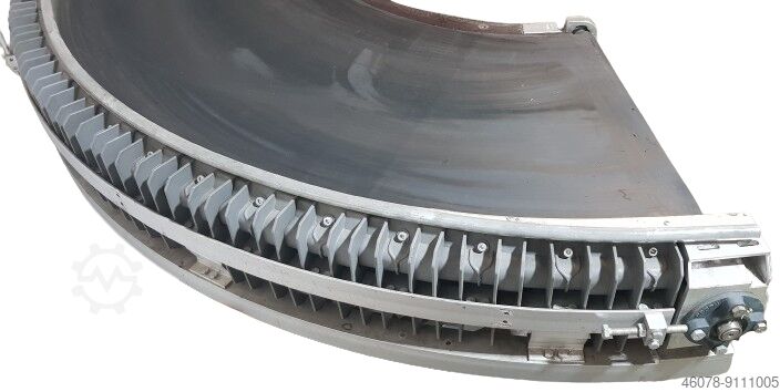 Rechts gebogen bandtransporteur Transnorm 150°-780-600-IR600