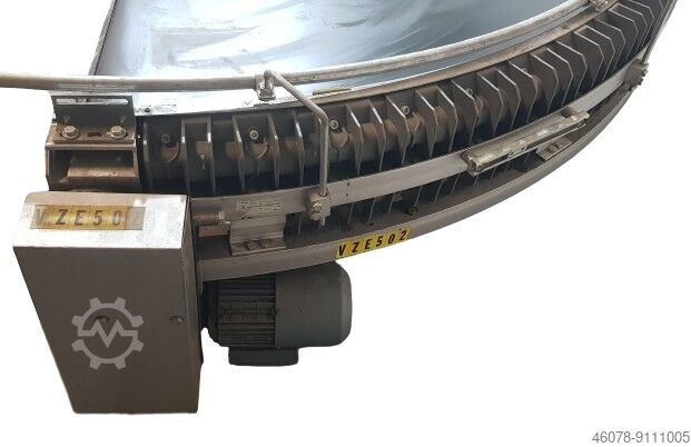 Rechts gebogen bandtransporteur Transnorm 150°-780-600-IR600